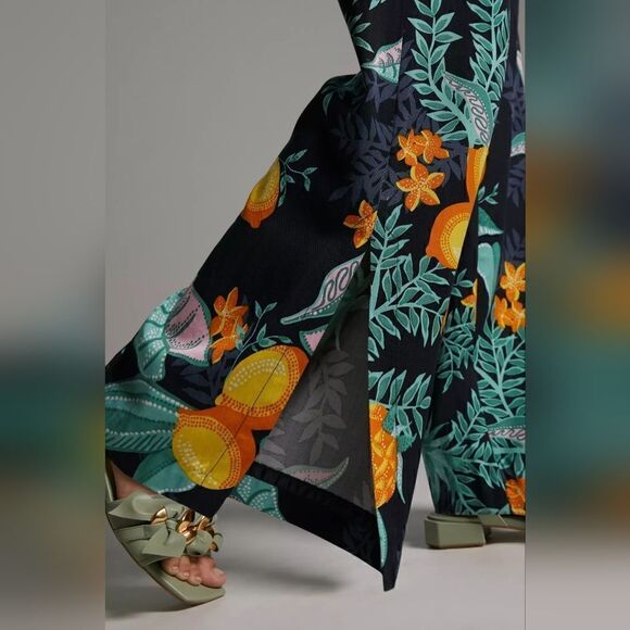 Anthropologie Maeve Escape Tropical Printed Pants Size 2 NWT - Picture 5 of 8